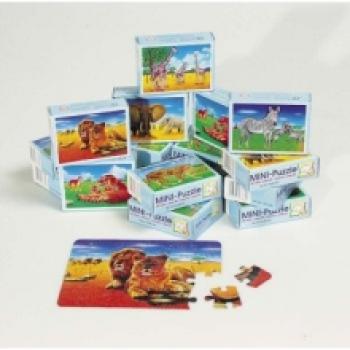 Minipuzzle WILDE TIERE aus Pappe*