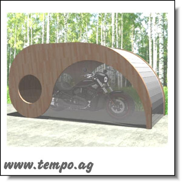 Hartgarage Motorrad Studio Garage XXL. Nicht mehr lieferbar!
