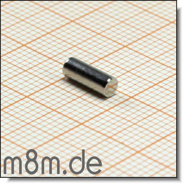 Stabmagnet 03 mm - 008 mm lang, vernickelt