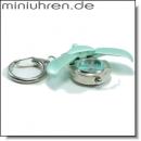 Miniuhr Gürteluhr Kaefer metallic blau
